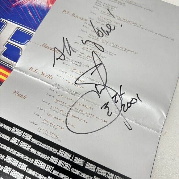 Rick Springfield Autographed Program 2001 EFX Alive MGM Las Vegas Folded Damage - Picture 4 of 8